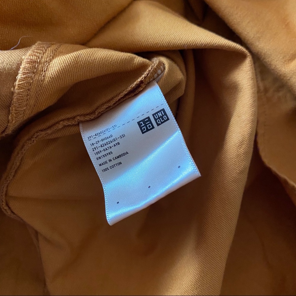 UNIQLO U sz L Denim Drawstring Dress new - Picture 8 of 8